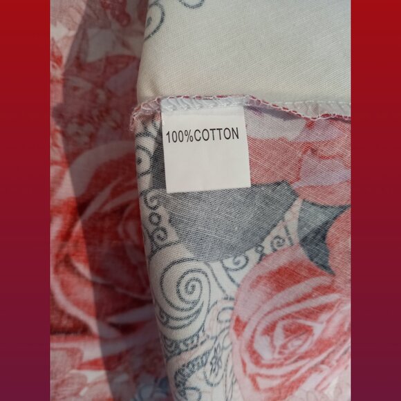 1950s Swing Floral Paisley Sleeveless A-Line Dress Size Large - Picture 5 of 6